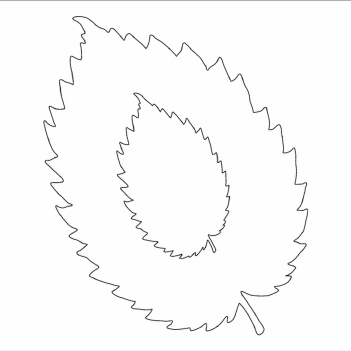 Card-Io Mask Stencil Leaf CDSTLE-01