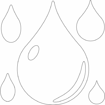 Card-Io Mask Stencil Raindrops CDSTRA-02