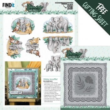 Yvonne Creations Snijmal Young & Wild - Square YCD10344