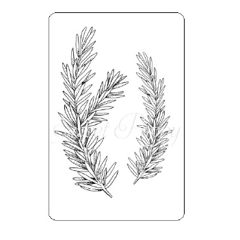 Sweet Poppy Clear Stamp Fir Tree Sprigs FIRSRIGS