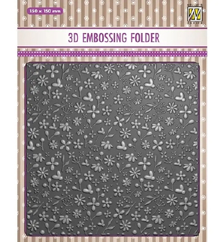 Nellie Snellen 3D Embossing Folder Spring Flowers EF3D083