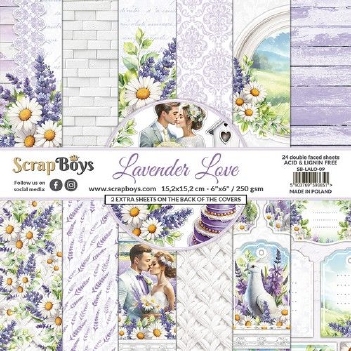 Scrapboys Papierblok Lavender Love LALO-09