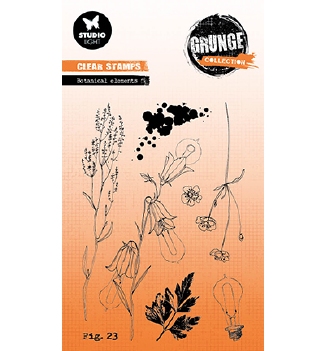 Studio Light Clear Stamp Grunge Botanical Ele SL-GR-STAMP606