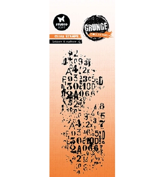 Studio Light Clear Stamp Grunge Letters & Num SL-GR-STAMP601