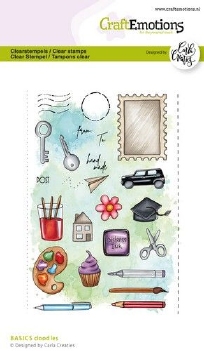 Craft Emotions Clear Stamp Basics Doodles 130501/2615*