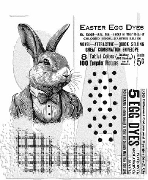 Stampers Anonymous Cling Stamp Mr. Rabbit CMS478