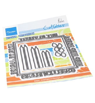 Marianne Design Craftables Felicitatie Vierkant CR1656