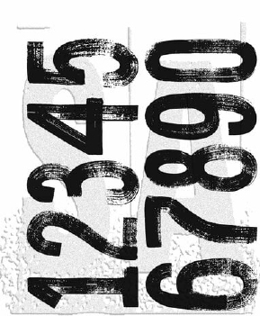 Stampers Anonymous Cling Stamp Paint by Number CMS483