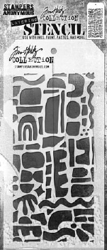 Stampers Anonymous Layering Stencil Cutout Shapes 1  THS175