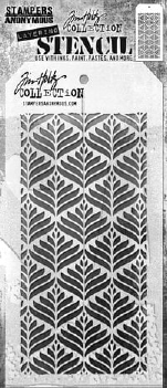 Stampers Anonymous Layering Stencil Deco Leaf THS181