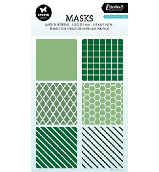 Studio Light Mask Stencil Rectangle Pattern SL-ES-MASK278