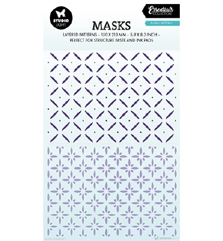 Studio Light Mask Stencil Floral Pattern SL-ES-MASK275
