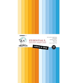 Craftlab Designpapier Yellow & Blue UNICOLOR CCL-ES-UPP178