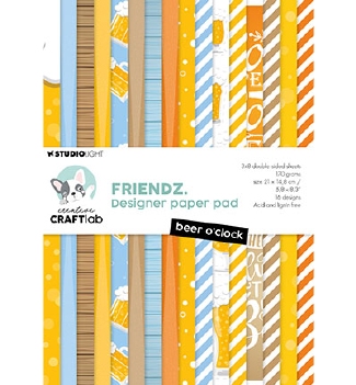 Craftlab Designpapier Beer O'Clock CCL-FR-DPP179