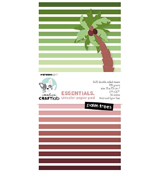 Craftlab Designpapier Palm Trees UNICOLOR CCL-ES-UPP189