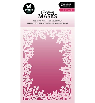 Studio Light Mask Stencil Holly Frame SL-ES-MASK289