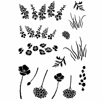 Card-io Clear Stamp Untamed Textures CCSTUNT-01