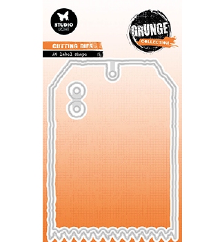Studio Light Snijmal Grunge A6 Label Shape SL-GR-CD831