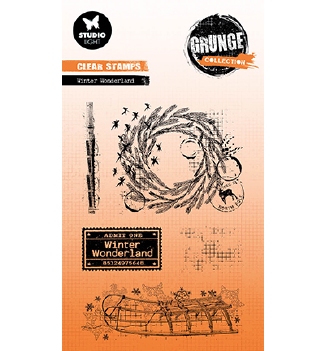 Studio Light Clear Stamp Grunge Winter Wonder SL-GR-STAMP679