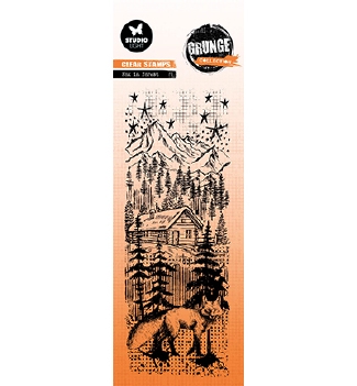 Studio Light Clear Stamp Grunge Fox in Forest SL-GR-STAMP677