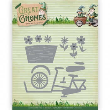 Yvonne Creations Snijmal Great Gnomes - Cargo Bike YCD10352