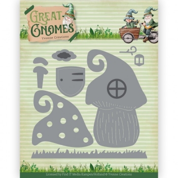 Yvonne Creations Snijmal Great Gnomes - Gnome Home YCD10350