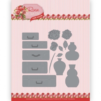 Yvonne Creations Snijmal Rose Decorations - SuitcaseYCD10355