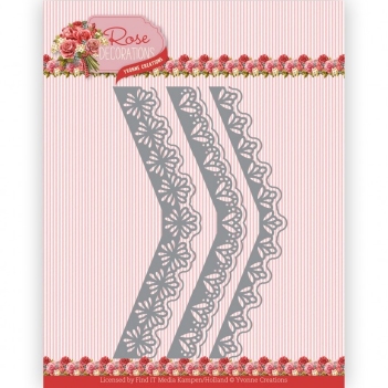 Yvonne Creations Snijmal Rose Decorations - Borders YCD10354