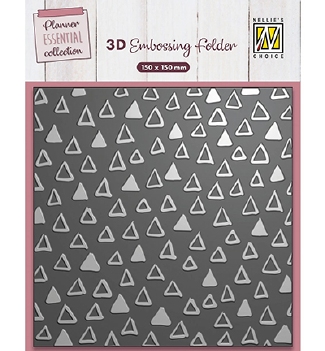 Nellie Snellen 3D Embossing Folder Triangles EF3D088