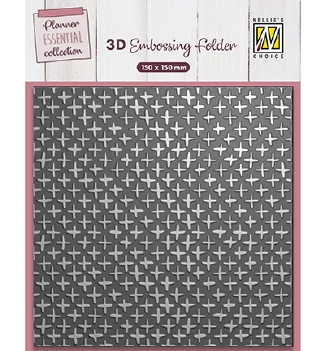 Nellie Snellen 3D Embossing Folder Plus Signs EF3D089