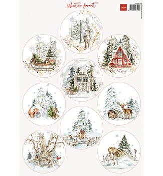 Marianne Design Knipvel Winter Forest VK9614*