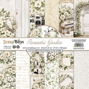 Scrapboys Papierblok Romantic Garden SB-ROGA-09