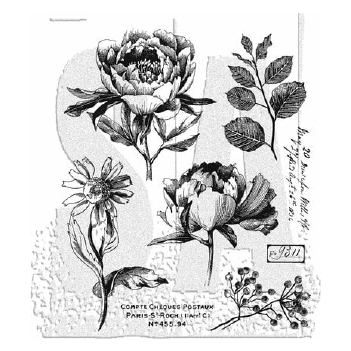 Stampers Anonymous Cling Stamp French Garden CMS487