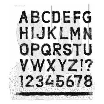 Stampers Anonymous Cling Stamp Sign Painter CMS484