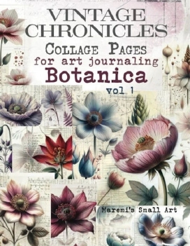 Maremi's Small Art Collage Pages Botanica VOL1