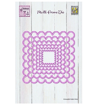 Nellie Snellen Multi Frame Die Scalloped Square MFD165