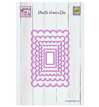 Nellie Snellen Multi Frame Die Scalloped Rectangle MFD166