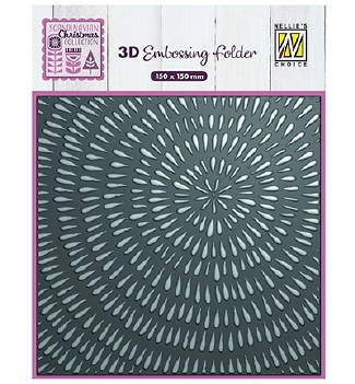 Nellie Snellen 3D Embossing Folder Sliced Wood EF3D100