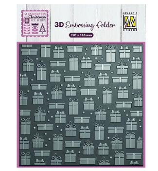 Nellie Snellen 3D Embossing Folder Presents EF3D096