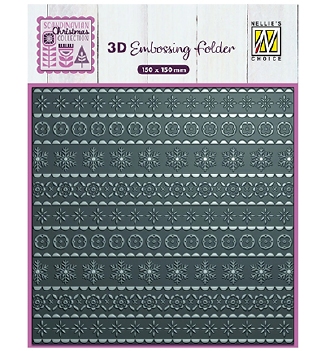 Nellie Snellen 3D Embossing Folder Scandinavian EF3D095