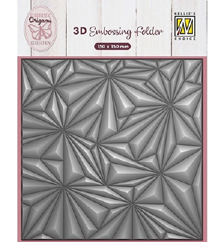 Nellie Snellen 3D Embossing Folder Origami Stars EF3D092