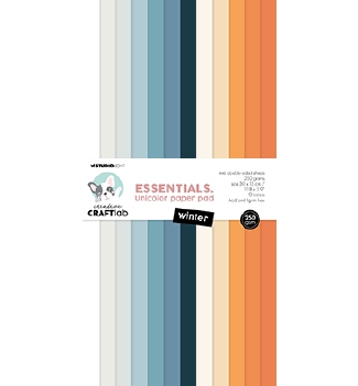 Craftlab Designpapier Winter UNICOLOR CCL-ES-UPP225