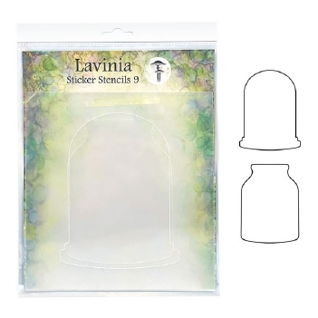 Lavinia Sticker Stencils Moon Jar LSSS009