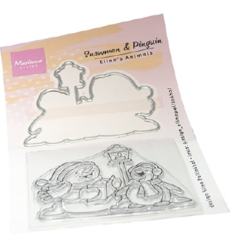 Marianne Design Clear Stamp + Die Eline's Pinguin EC0205