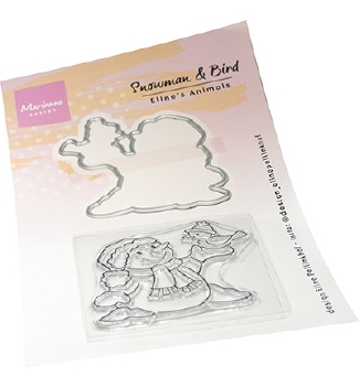 Marianne Design Clear Stamp + Die Eline's Snowman-BirdEC0204