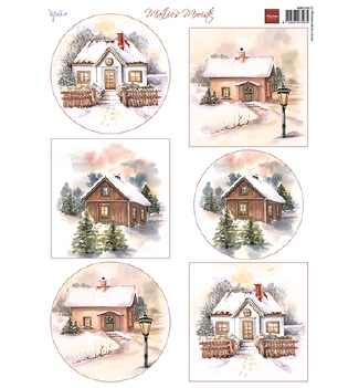 Marianne Design Knipvel Mattie's Winter Cottages MB0220