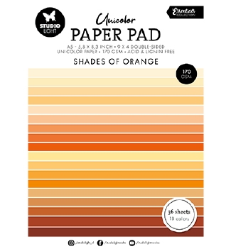 Studio Light Paper Pad Orange UNICOLOR SL-ES-UPP232