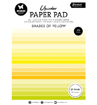 Studio Light Paper Pad Yellow UNICOLOR SL-ES-UPP231