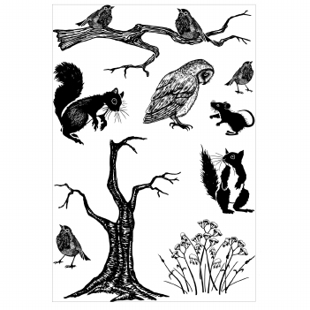 Card-io Clear Stamp Winter Woodland CDCCSTWIN-21