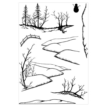 Card-io Clear Stamp Snowy Stream CDCCSTSNO-04